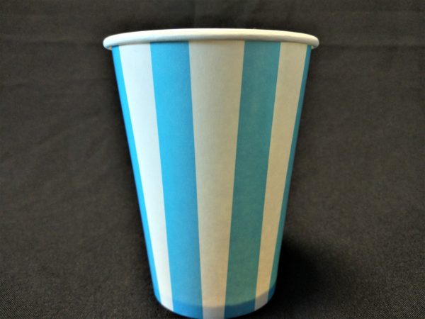 Candy Stripe Paper Cup Blue