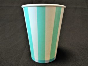 Candy Stripe Paper Cup Green