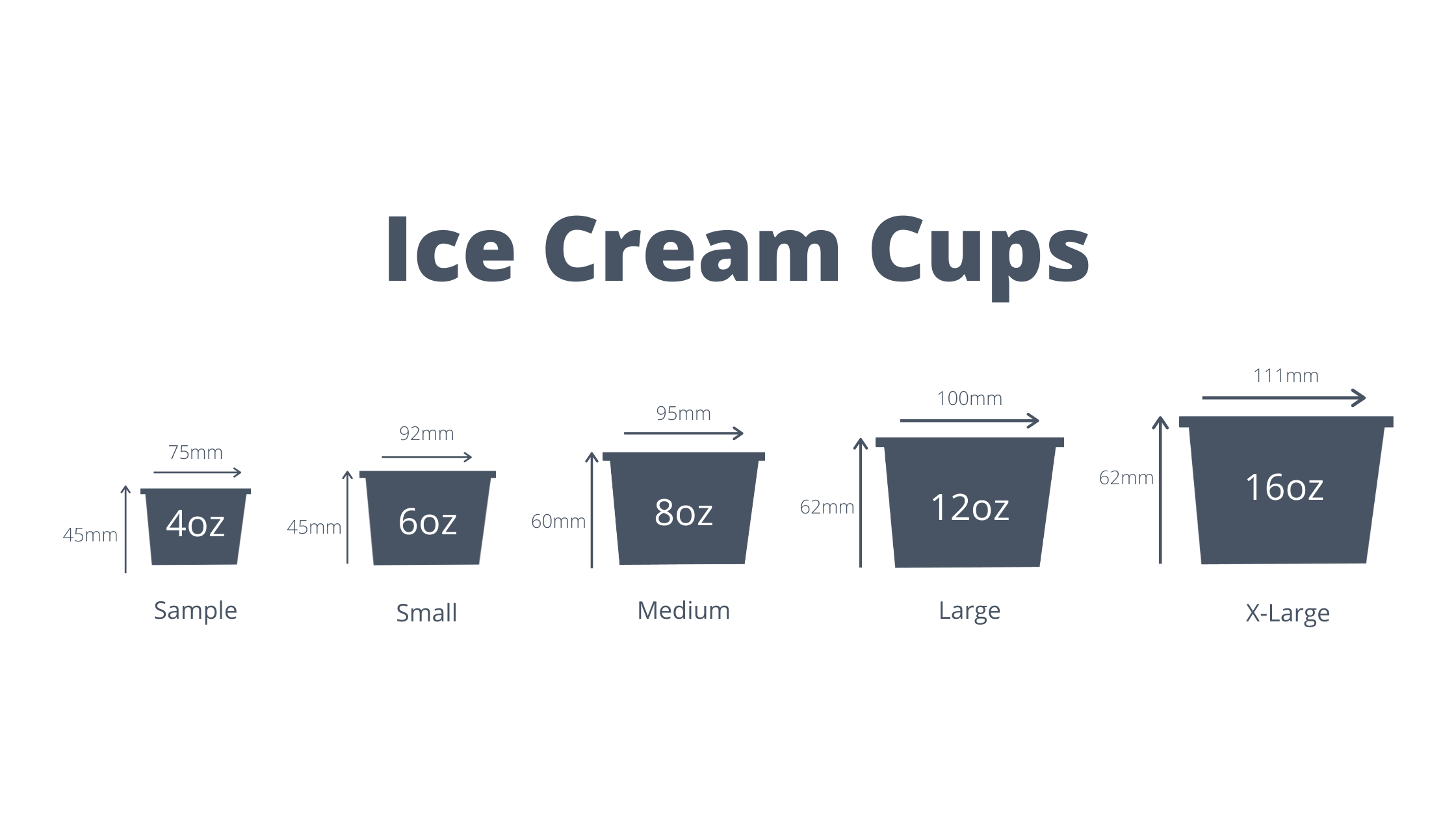 Ice Cream Cups Size Guide