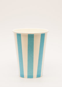 Candry Stripe cups for cold drinks - Blue (12oz)
