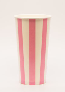 Candry Stripe cups for cold drinks - Pink (20oz)
