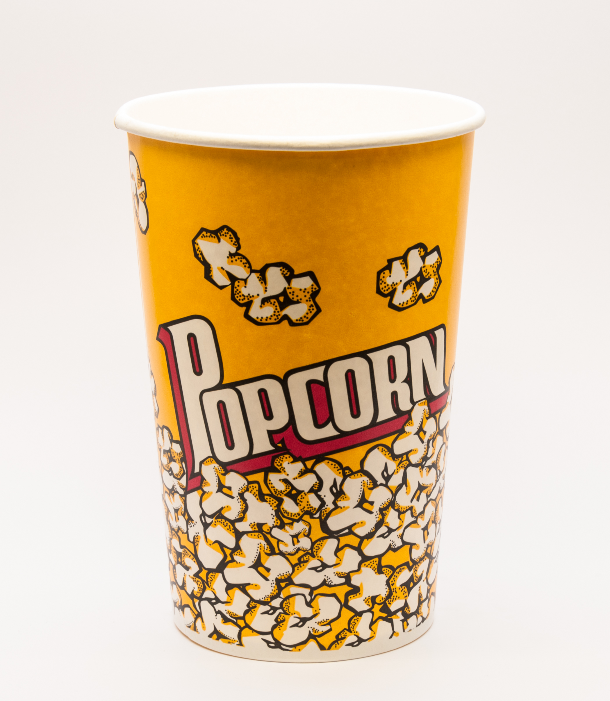 Cock in a bucket of popcorn