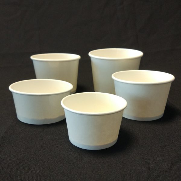 White Ice Cream Cups