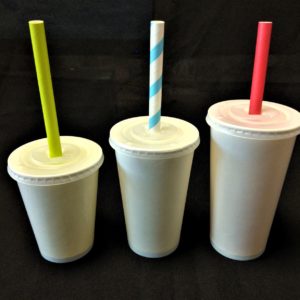 Straw Slot Lids for Paper Cups