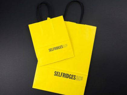 Coffee cups transformed into shopping bags for Selfridges
