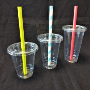 Straw Slot Lids For Plastic Cups