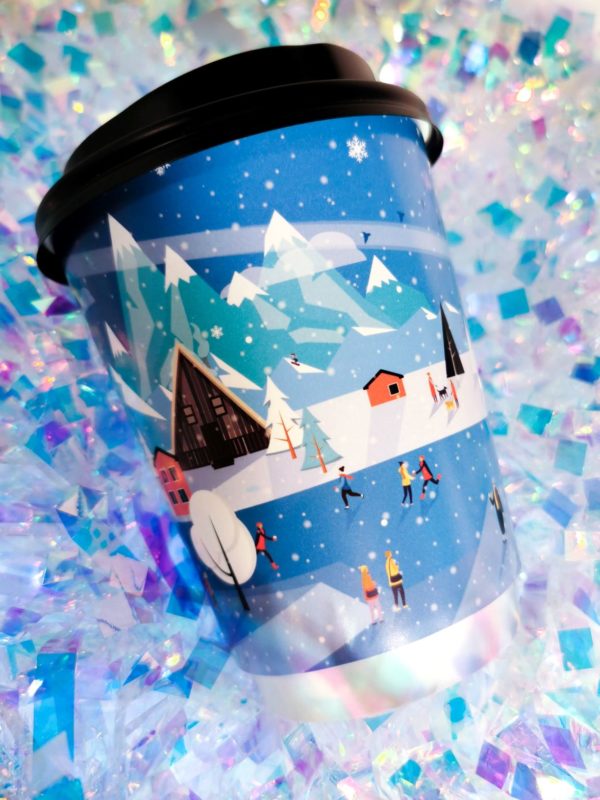 Christmas Scene Paper Cup