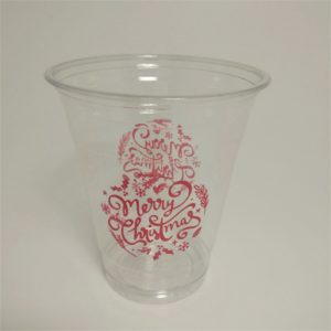 RPET Plastic Cup Merry Christmas