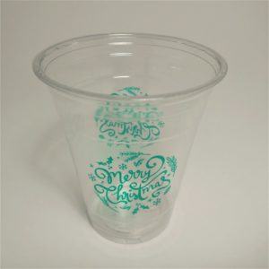 RPET Plastic Cup Merry Christmas