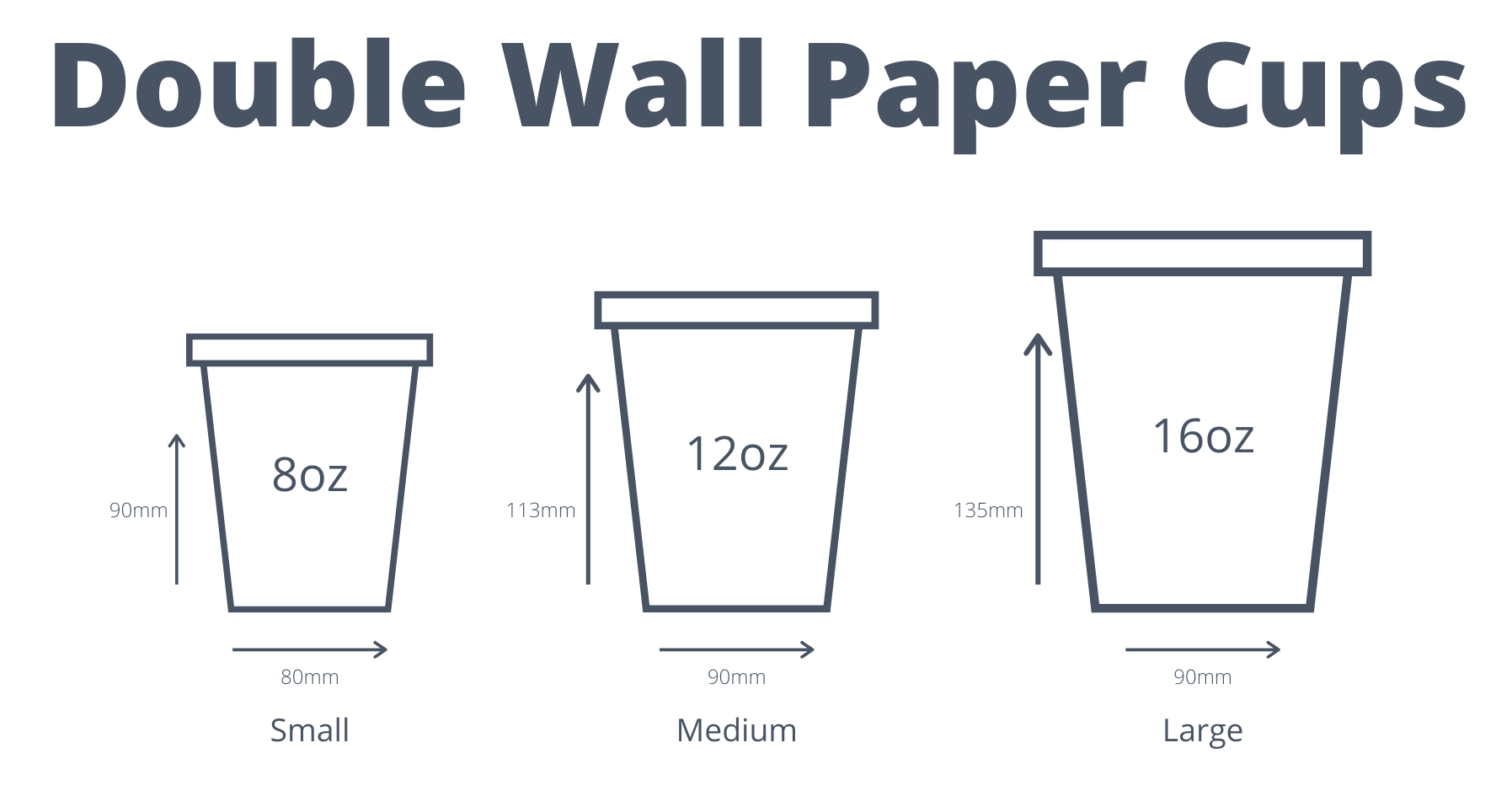 Standard paper cup sizes - Bruinsma United