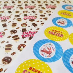 Easter Chocolate Greaseproof & Stickers