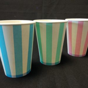 Candy Stripe Milkshake Paper Cups