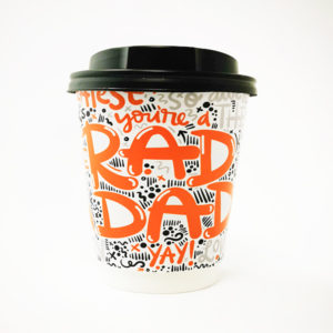Rad Dad Fathers Day Paper Cup