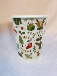 Santa paper cup design