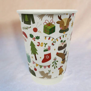 Santa paper cup design