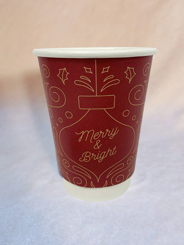 Merry & Bright Christmas paper cup