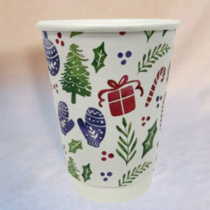Christmas Water Colour Paper Cup
