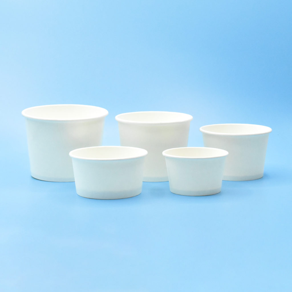 White Ice Cream Cups