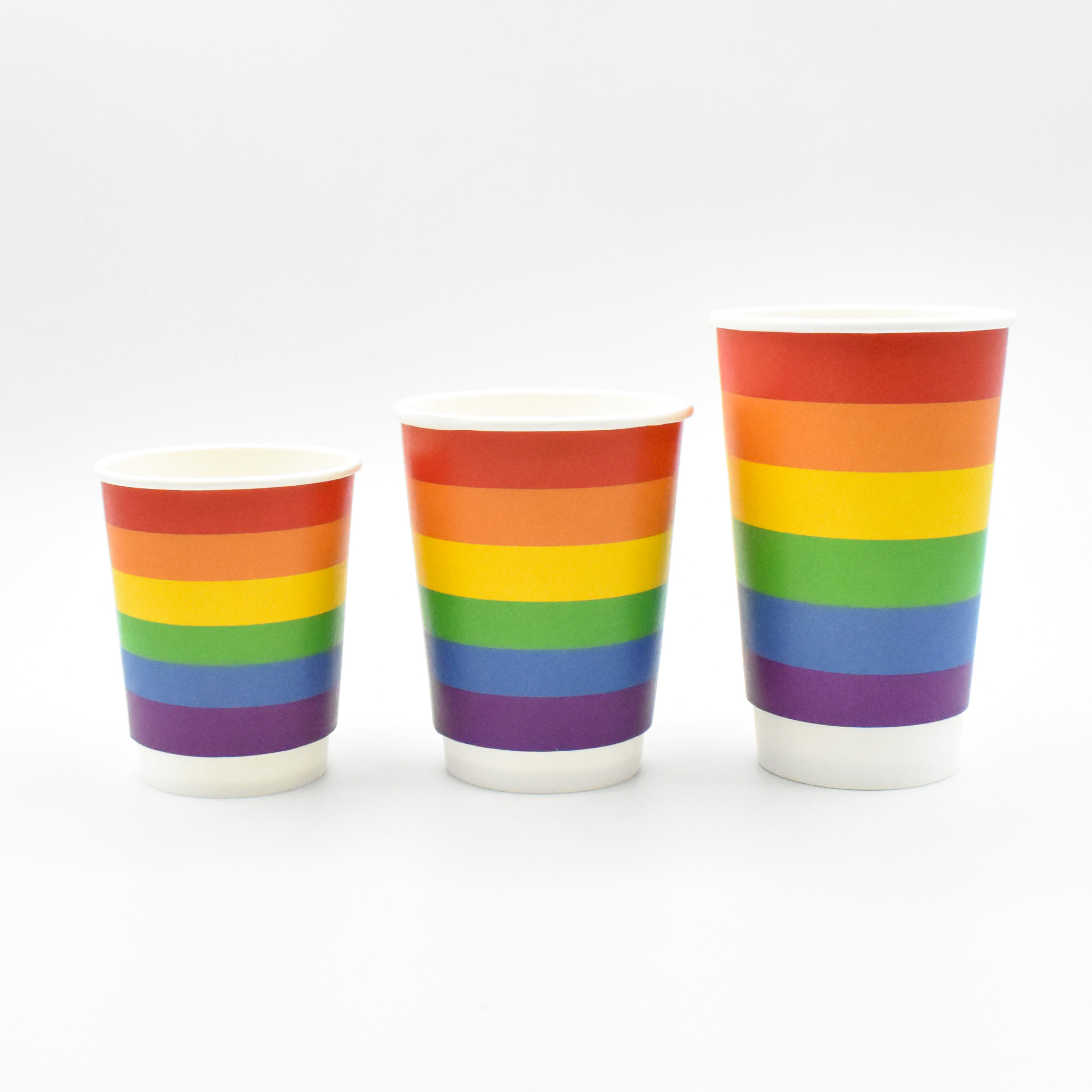 Creative Converting Rainbow Hot/Cold Paper Paper Cups 12 Oz., 8 ct